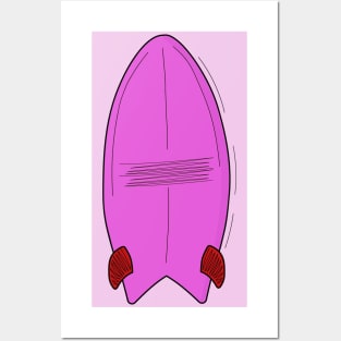 Vintage Surfboard Posters and Art